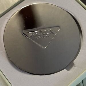 Prada Beaute Silver Mirror Compact